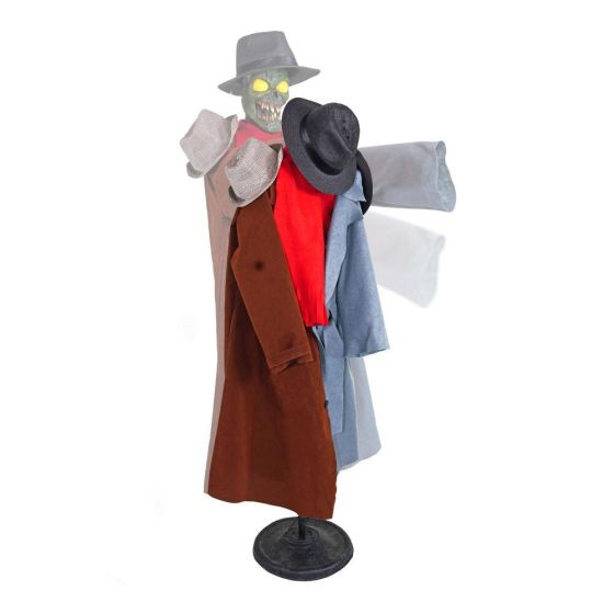Animatronic Coatrack Monster by Tekky Halloween Decoration with Motion-Activated Sounds