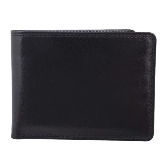 Billfold Leather Wallet, Black