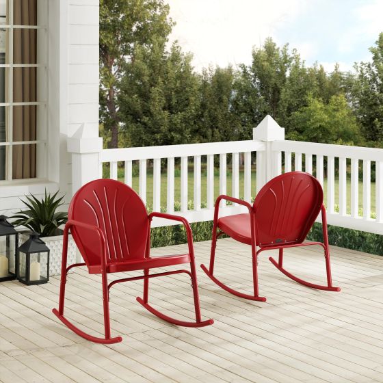 Griffith 2Pc Outdoor Rocking Chair Set