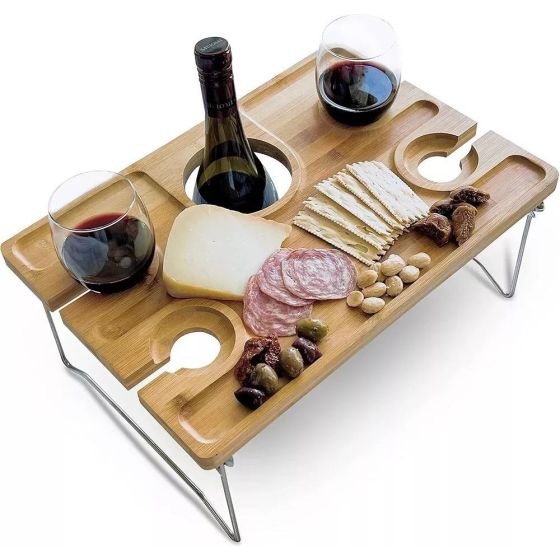 Indoor/Outdoor Folding Wine Picnic Table