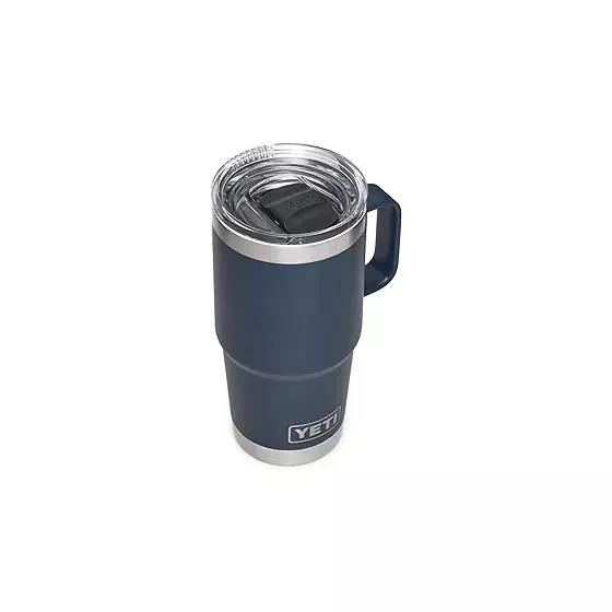 Yeti Rambler 20 oz Travel Mug - Navy w Stronghold Lid