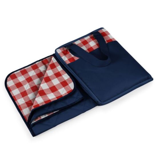 Vista Blanket - Fun Stripe Pattern with Aqua Blue Exterior