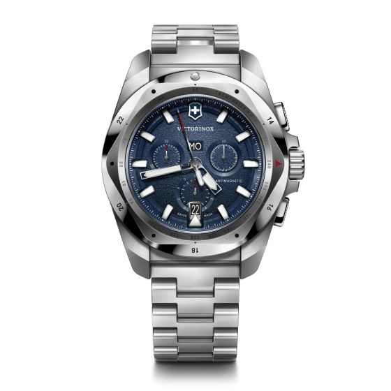 I.N.O.X. Chrono, 43mm, Blue Dial, Stainless Steel Bracelet