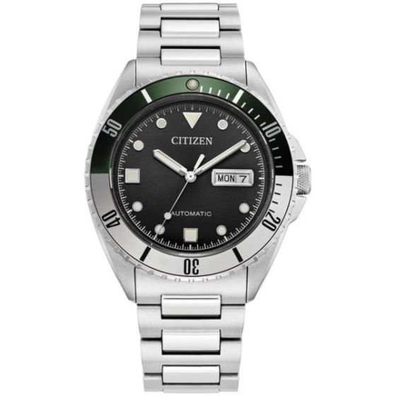 Men's Sport Luxury Automatic Black Dial Stainless Steel Bracelet Watch