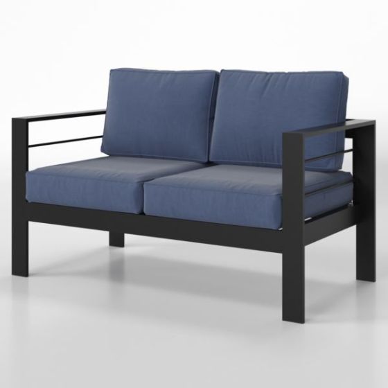 Outdoor Loveseat w/Cushions - Blue