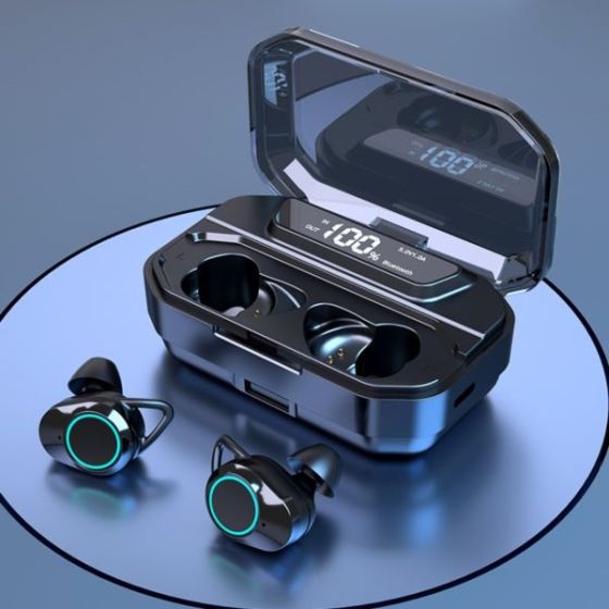 Chill set True wireless stereo ear buds with phone charging case, touch control