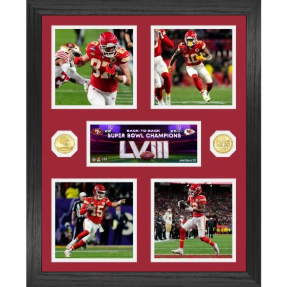 KC Chiefs Super Bowl LVIII Champions Memorable Moments Photo Mint