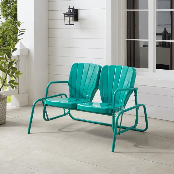 Ridgeland Outdoor Metal Loveseat Glider
