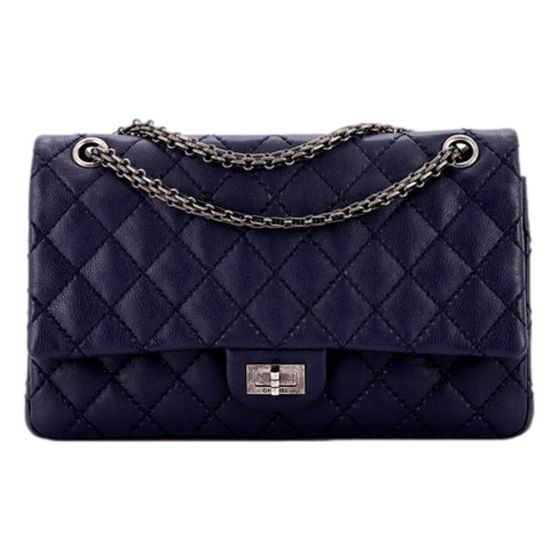 Chanel Reissue 2.55 Flap Bag Quilted Caviar 226 Navy