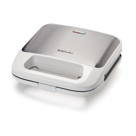 Betty Crocker 3-IN-1 Sandwich, Panini Grill & Waffle Maker Plus - White