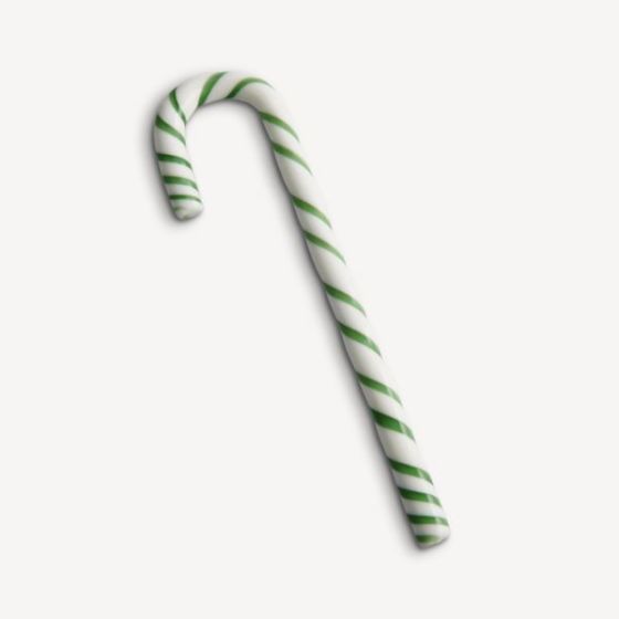 Polka Candy Cane white/green