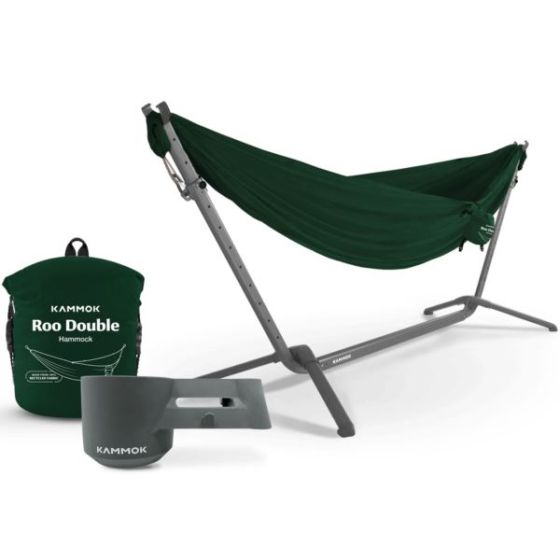 Swiftlet Hammock Stand Bundle - Granite Grey Stand / Pine Green Hammock