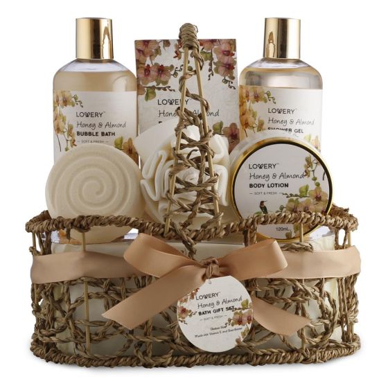 Honey & Almond Handmade Body Care Set Size 7 Pieces