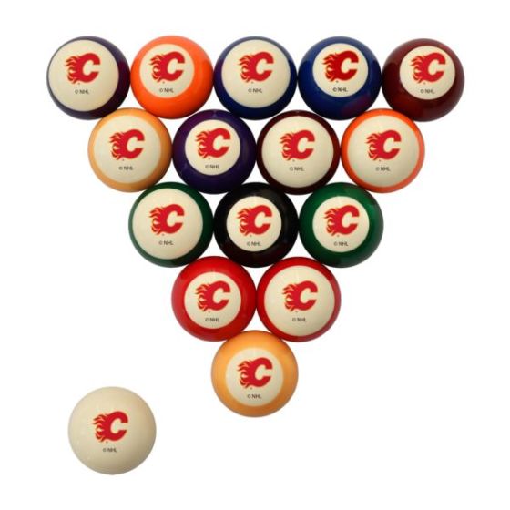 Calgary Flames Retro Billiard Ball Sets