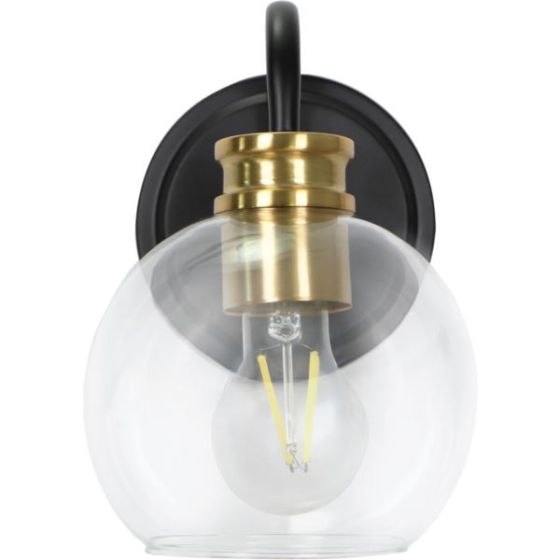 1-Light Vanity Sconce Lighting for On the Wall and Over the Mirror in Bathroom or Powder Room, Matte