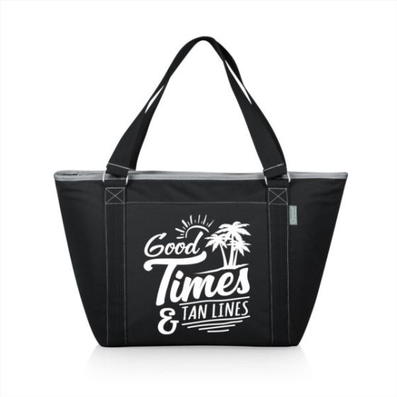 Beach Sayings - Topanga Cooler - Beige, Beach Don't Kill My Vibe