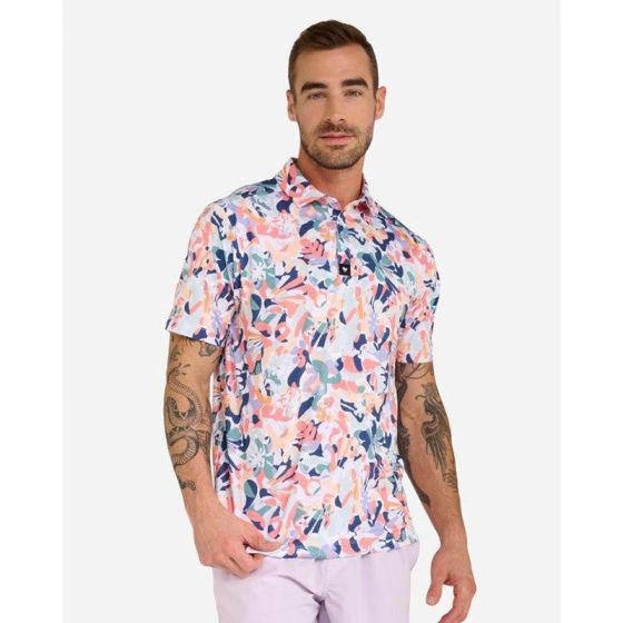 Mens Golf Polo - In Bloom-2X