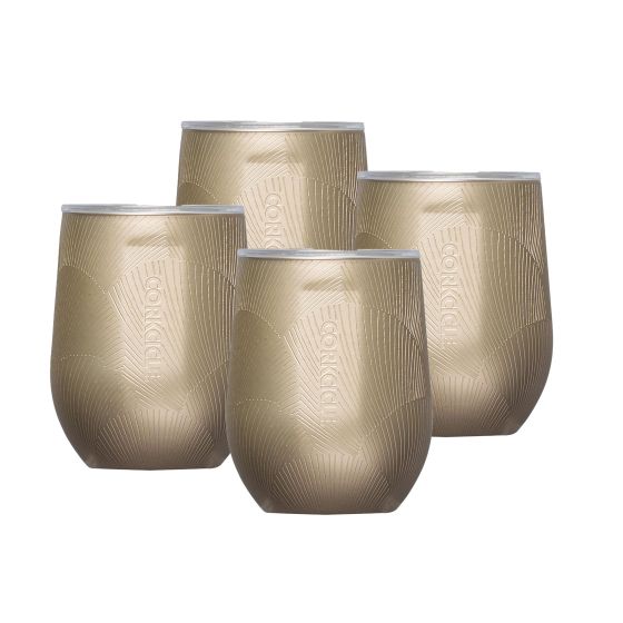 12oz Stemless Wine Cup - Champagne Dreams, 4 Pack