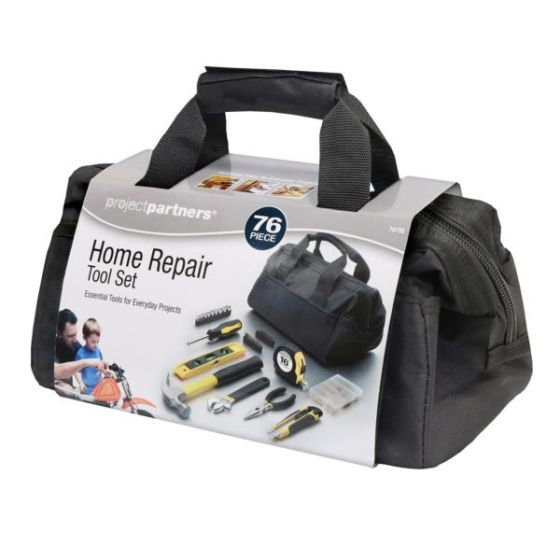 76-Piece Home Repair Tool Set with Bag