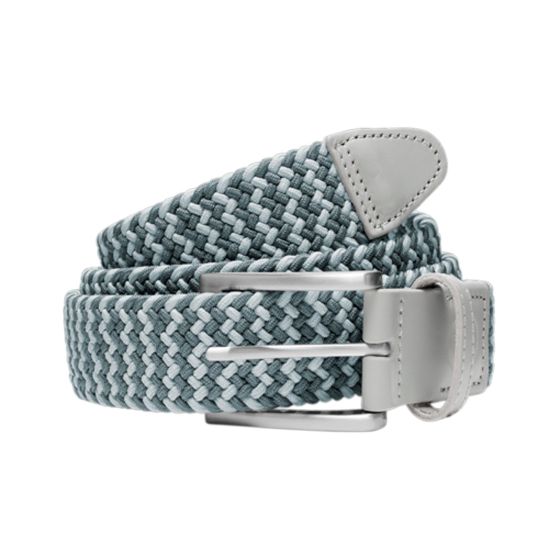 Puma Braided Weave Golf Belt - Ash Grey/Slate Sky/L/XL