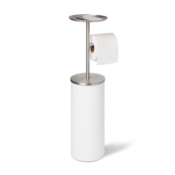 Portaloo Toilet Paper Stand Wht/Nkl