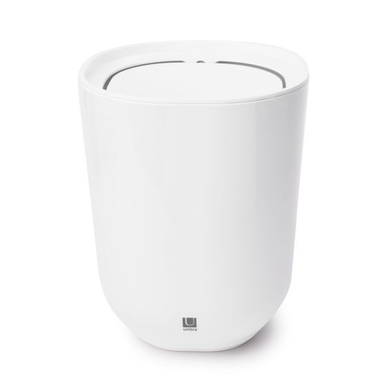 Step Waste Can w/Lid White