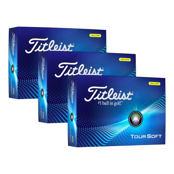 Tour Soft Golf Balls - Yellow - 3 Dozen