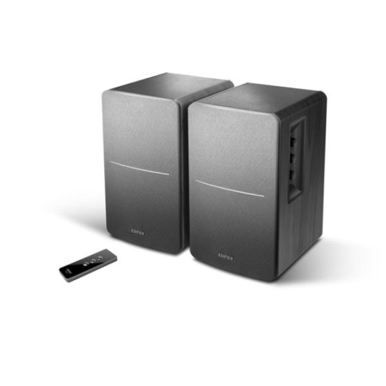R1280T Powered Bookshelf Speakers - Set of 2 Black