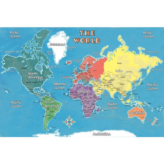 Young Explorer World Map - Large42