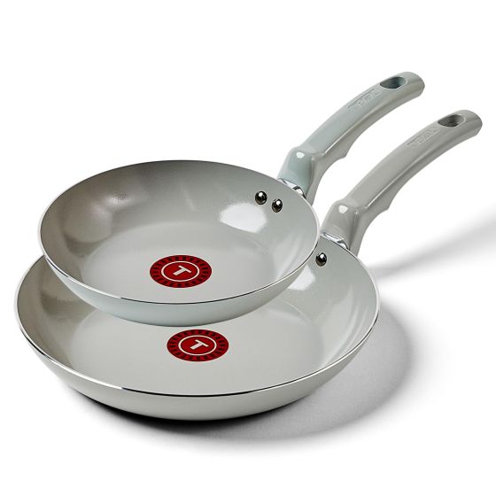 Essentials Ceramic Non-Stick 2-Piece Fry Pan Set/Midnight Blue