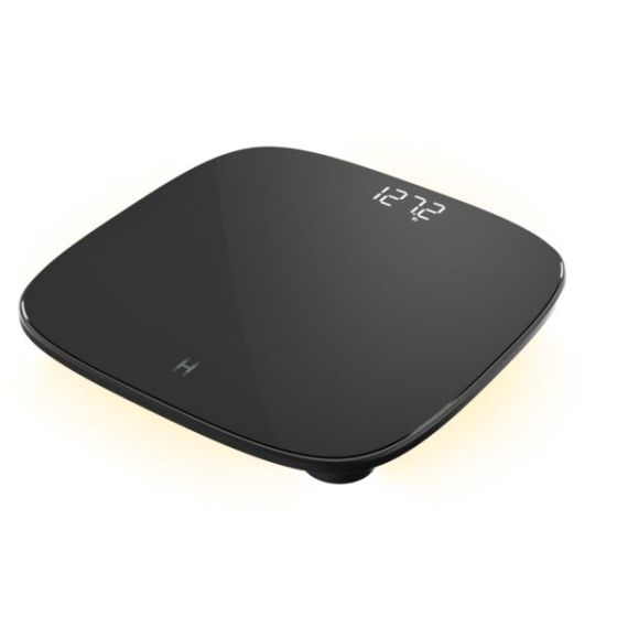 Glo Essential Digital Body Weight Scale w/ Perimeter Lighting Black