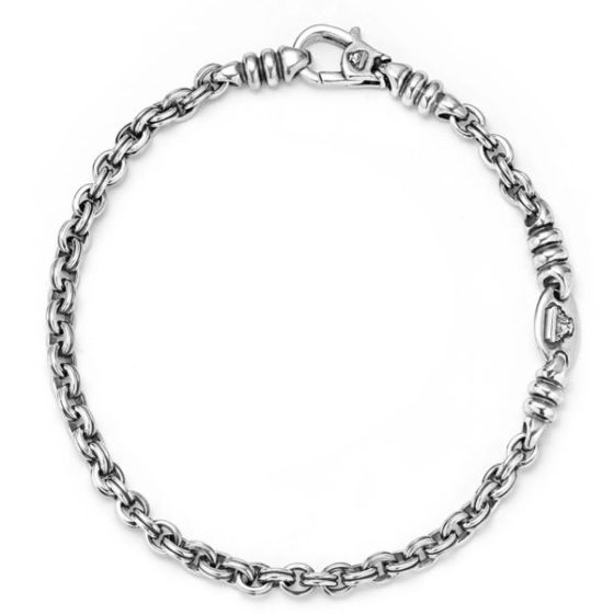 Men's Double Link Chain Bracelet Size Large
