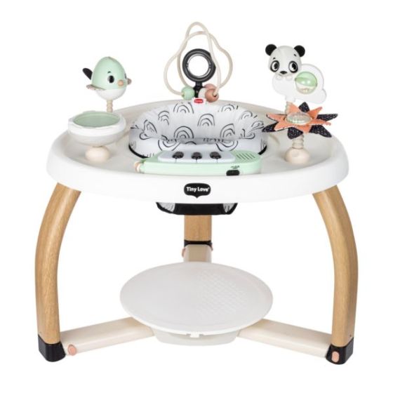 5-in-1 Stationary Activity Center Black & White Decor