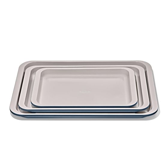 Good Grips 3pc NS Pro Ceramic Coated Metal Bakeware Set Storm Blue