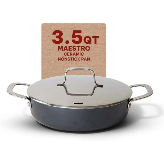 Maestro Non-stick Sautepan with Lid 3.3 QT