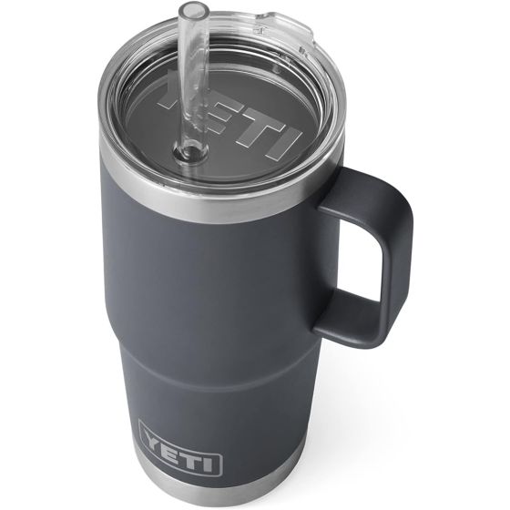 Yeti Rambler 25 oz Straw Mug - Charcoal