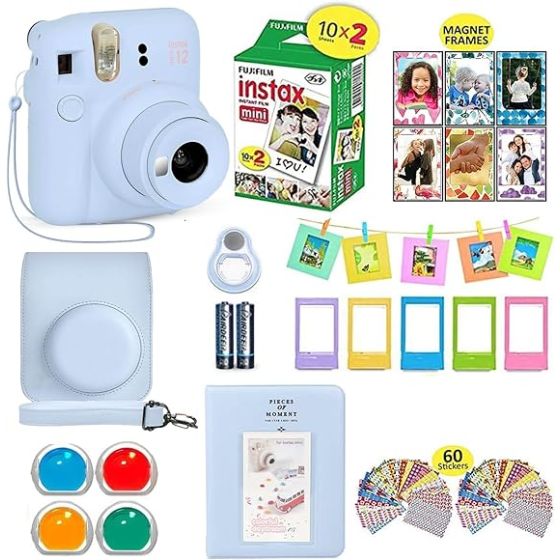 Fujifilm Instax Mini 12 Camera Bundle Blue