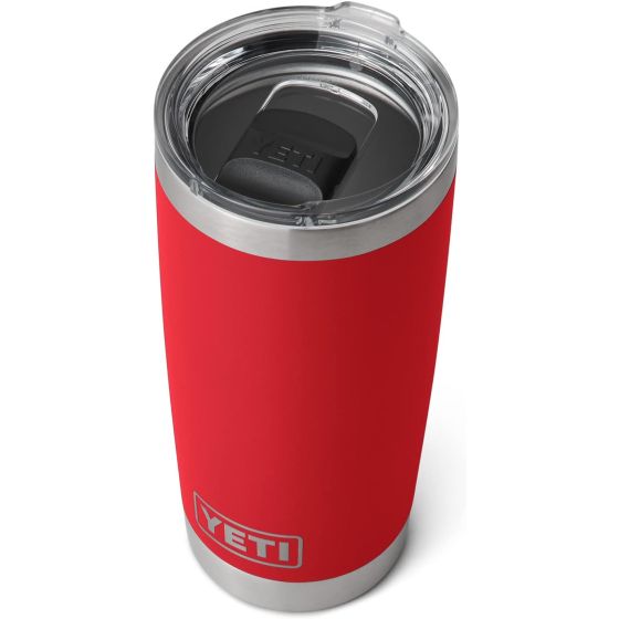 Yeti Rambler 20 oz Tumbler Rescue Red w Magslider Lid