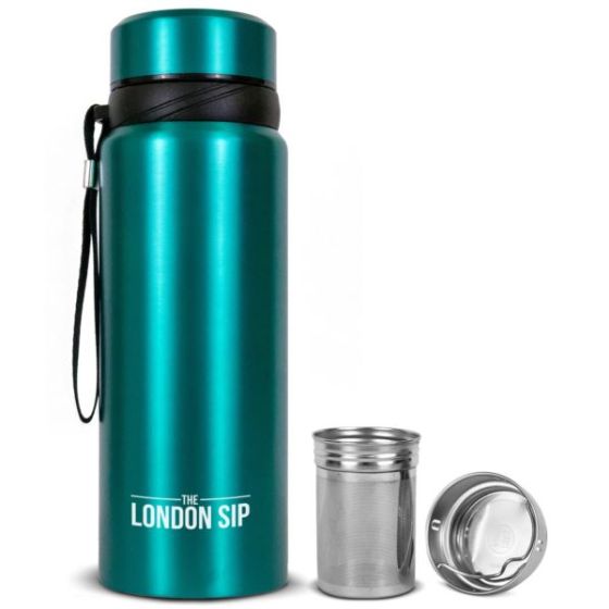 London Sip - 25oz Tea Infuser Bottle, Blue