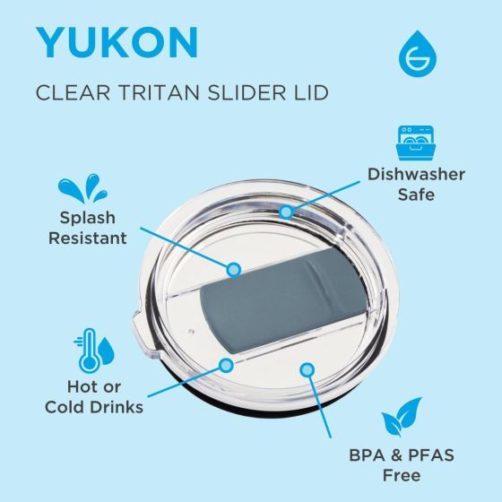 Yukon Mountain Blue Lid 20 oz