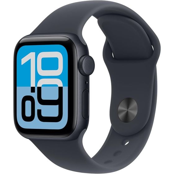 Apple Watch SE 3 GPS + Cellular 44mm Midnight Aluminum Case with Midnight Sport Band - S/M