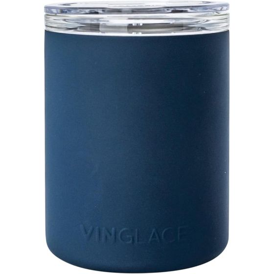 Vinglace Glass Lined Whiskey Glass Navy