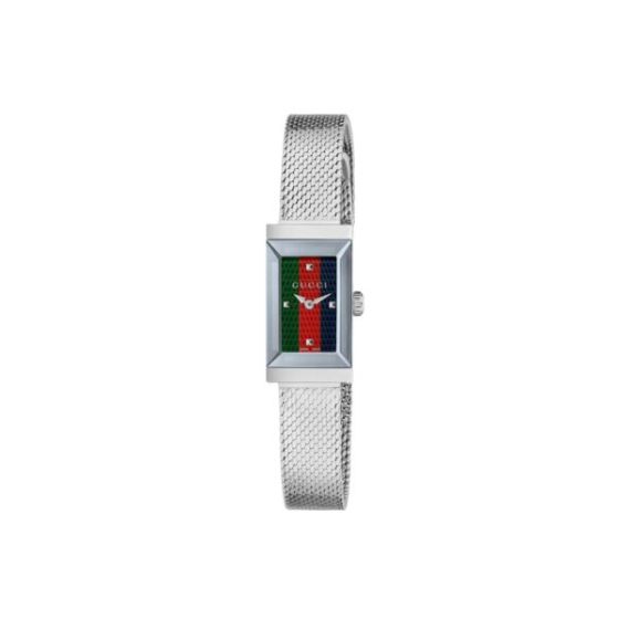 G-Frame Ladies Red/Blue Dial Mesh Bracelet Watch