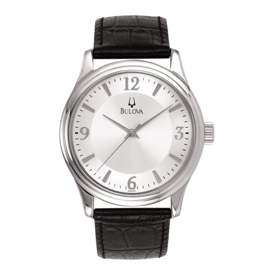 Mens Corporate Collection Black Leather Strap Watch