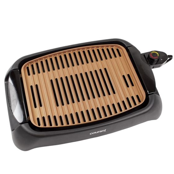 Indoor Smokeless Grill W/ Copper Coat Size 10