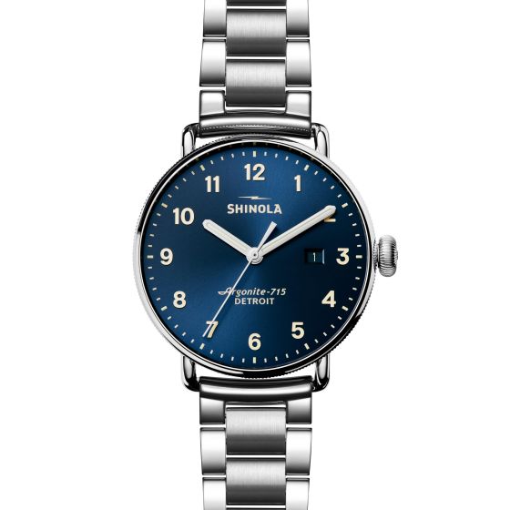 The Canfield Bracelet Watch - 43mm, Stainless Steel