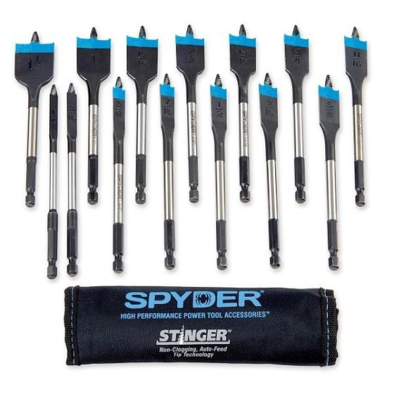 Spyder 14-Piece Woodboring Spade Bit Set