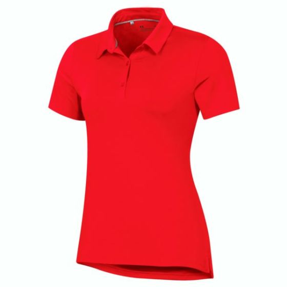 Under Armour T2 Green Women's Golf Polo - Red-R/L