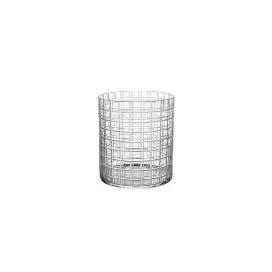 Cut In Number Checker Vase Medium
