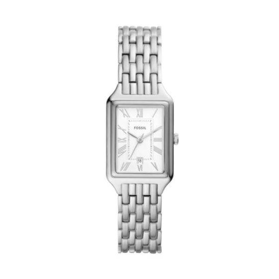 Ladies' Raquel Silver-Tone Stainless Steel Watch Silver Dial